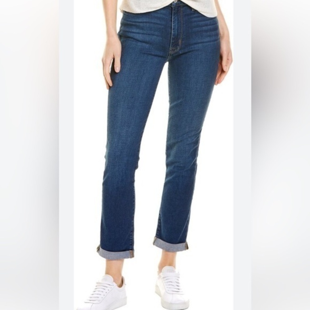Hudson Blair Gwen High Rise Crop Jeans in Classic Blue